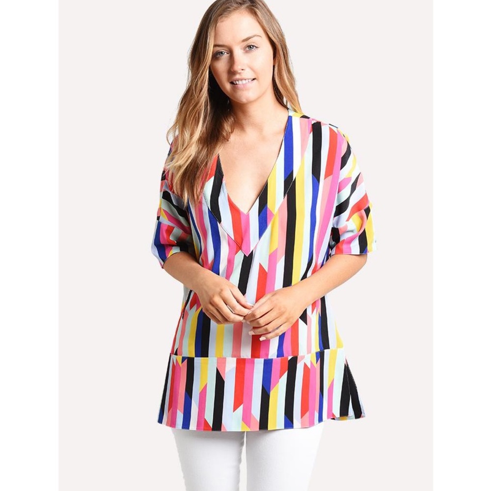 NWT Crosby by Mollie Burch Suzie Tunic - Tortola - Picture 1 of 8
